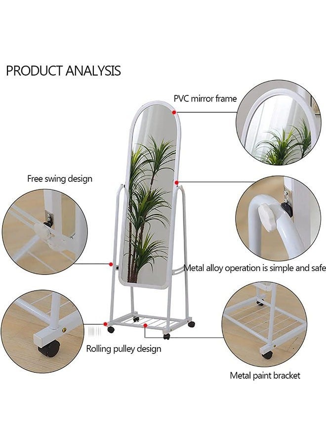 Metal Framed Decorative Dressing Floor Standing Mirror, Full Body Mirror - Image 3